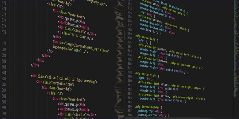 Image d'un programme informatique.